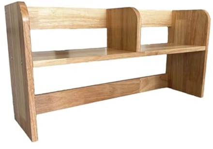 Houten Bureaurek 2-Laags - Bureau Organizer voor Efficiënte Desk Setup