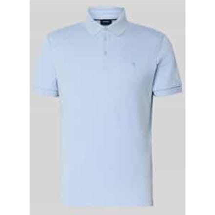 modern fit poloshirt met gestikt logo model 'Primo'