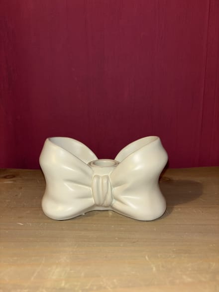 Kandelaar Strik - Ivory - Polyresin