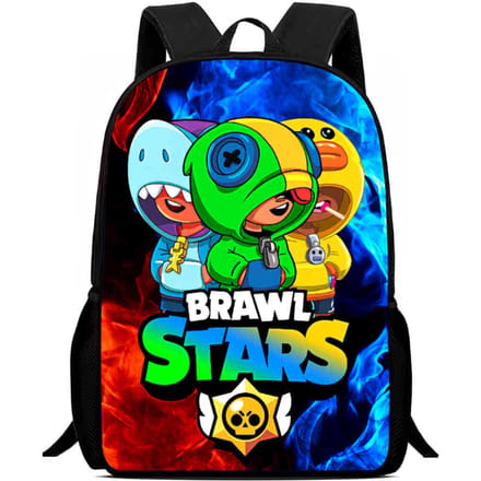 Brawl Stars Schooltas Hoge Definitie Print Multi-Functioneel Lichtgewicht Rugzak