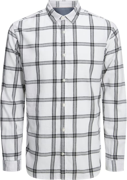 JACK&JONES - JJEGINGHAM TWILL SHIRT L/S NOOS - Heren - Overhemden
