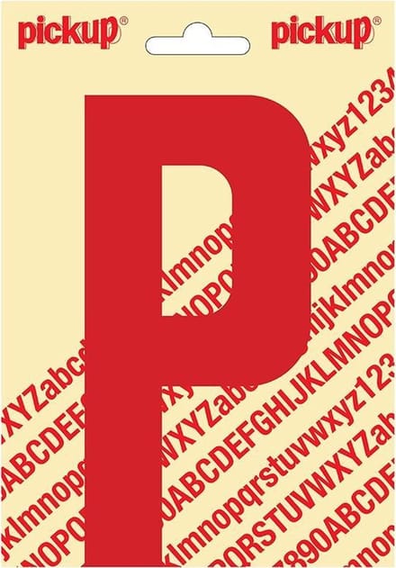 Pickup plakletter Nobel 150mm rood P - 31022150P