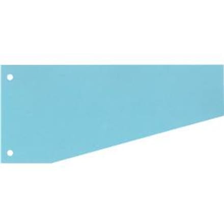 Trapeziumvormige scheidingsstroken - gerecycleerde karton - blauw - 100 stuks - ons merk Schäfer Shop Select