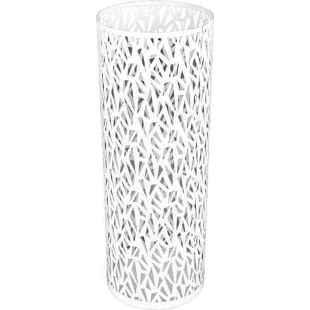 Paraplubak Rek voor Entree Metaal Hol Vrijstaand Rond Parapluhouder Organizer Bak Small wit
