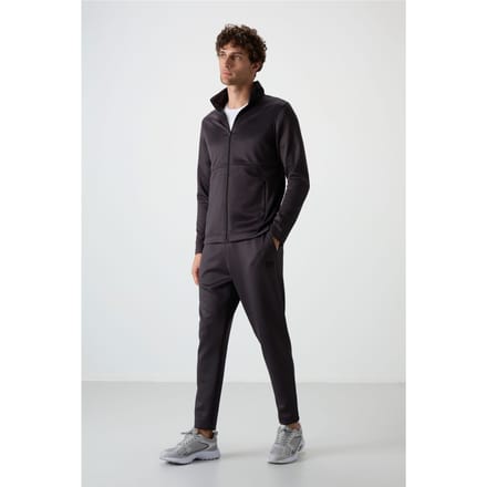 Heren Polyester Scuba Actieve Set Met Ritskraag