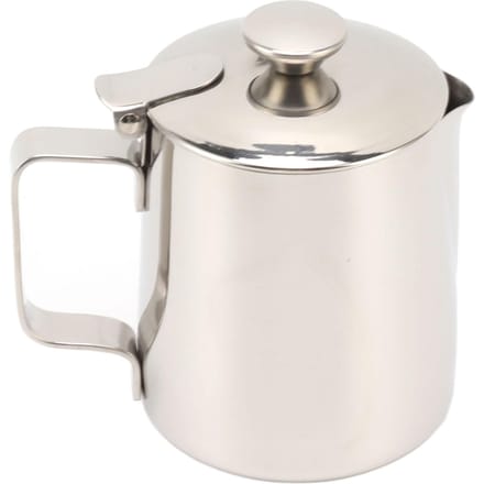RVS Melkopschuimpitje Cappuccino Pitje Koffieschuimcontainer Met Deksel 600ml L white