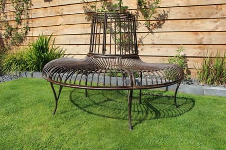 Metalen Half Ronde Boom Bank 133 cm