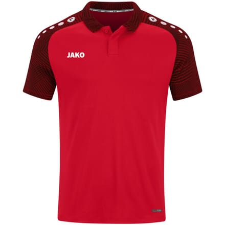 Jako Performance Polo Dames - Zwart / Rood | Maat: 40
