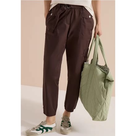 Mid Waist Slim Legs broek in Loose Fit