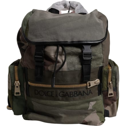 Militaire Groene Patchwork Schoolrugzak