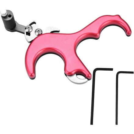 Boogschieten Release Hulpmiddelen 3 Vinger Grip Duim Caliper Trekker voor Compound Boog Accessoire(Donkerblauw)