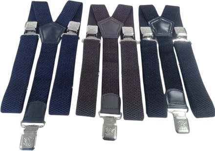 Trio pack bretels met stevige sterke brede clips