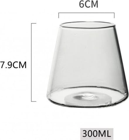 Elegante Glazenset voor Koffie/Whiskey/Dessert - 4 stuks - Glas - 300 ml