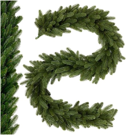 Springos Kerstslinger | Guirlande | Kerstdecoratie | 2 m | Donkergroen