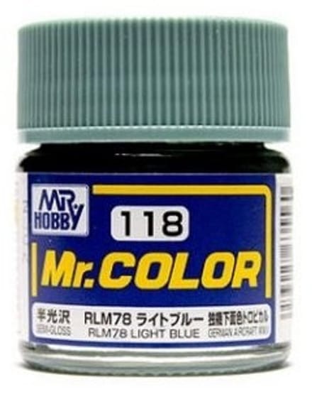 Gunze Mr. Hobby C-118 - Mr. Color 10 ml RLM78 Light Blue - Lacquer Modelbouwverf