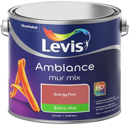 Levis - Ambiance Mur Extra Mat Mix - Energy Four - Mengverf - 2,5 L