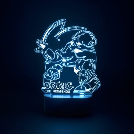 Sonic the Hedgehog LED Tafellamp – Speed Circuit Design – Multicolor Nachtlamp – USB-C