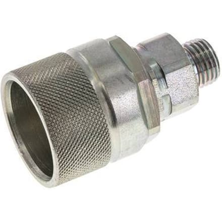 Stalen DN 10 Hydraulische Koppeling Insteeknippel 8 mm L Knelring ISO 14541/8434-1 D M28 x 2