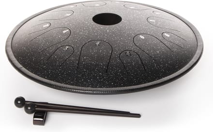 Fame Copper Tongue Drum 14" Natural C Black Sparkle - Tongue Drum