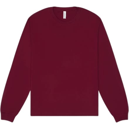 Bella+Canvas Unisex Heavyweight Long Sleeve Tee CV3511 - Maroon - M
