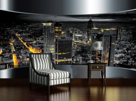View Frankfurt City Skyline Photo Wallcovering
