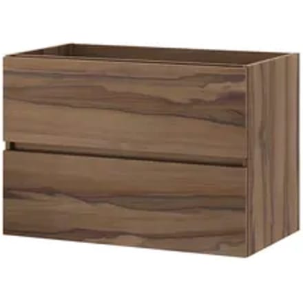 Tiger Wastafelonderkast Condo 80cm - Walnoot Mat - Met 2 Lades