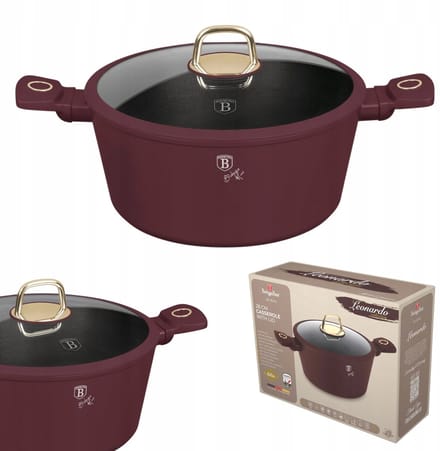 Berlinger Haus 8042 - Kookpan met deksel - 28 cm - Leonardo collection - 6.1 liter