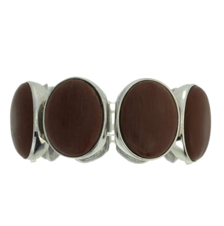 Behave - Bruine rek armband - Casual chic accessoire - 15 cm