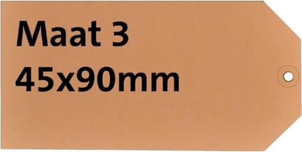 Label HF2 karton Nr3 200gr, 45x90mm 1000 st,