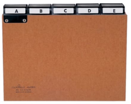 Tabkaarten Gep.Karton A4/A-Z