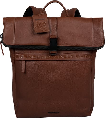 Burkely Minimal Mason Rolltop Backpack 14" - Rugzak - Volwassenen - Cognac