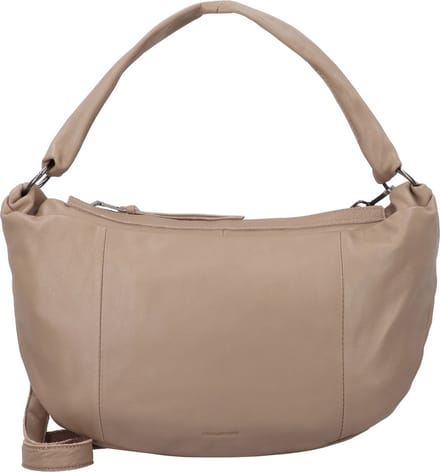 FREDsBRUDER Leren Schoudertas Rousur Shoulderbag Taupe Lichtbruin