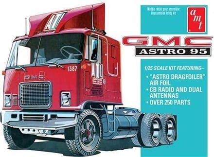 AMT Modelbouwpakket Landbouwvoertuigen - 1140 GMC Astro 95 Semi Tractor Plastic - 1:25 - Modelbouw