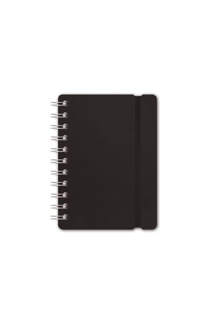 Vacavaliente - Notitieboek A6 - Gerecycled Leer - Zwart
