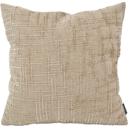 NOVÉE Sierkussen chenille stripe beige | 45 x 45 cm | polyester