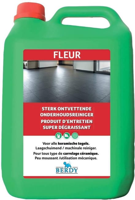Fleur - Sterk ontvettende reiniger KERAMISCHE TEGELS - Berdy - 5 L