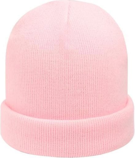 Beanie Muts - Yehwang - Muts - Baby pink - Licht roze - Acryl - Gebreide