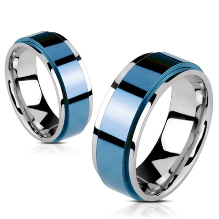 Rani - Ring Heren - Mannen Ring - Blauwe Ring - Dames Ring - Ring Mannen