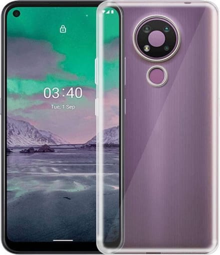 Silicone hoesje Geschikt voor: Nokia 3.4 -  transparant