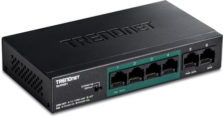 5-Poorts PoE+ Switch met Lange Afstand en 60W Vermogen