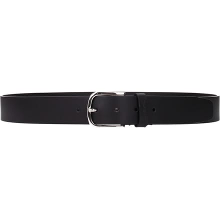 Testoni Zwarte Leren Reguliere Riem