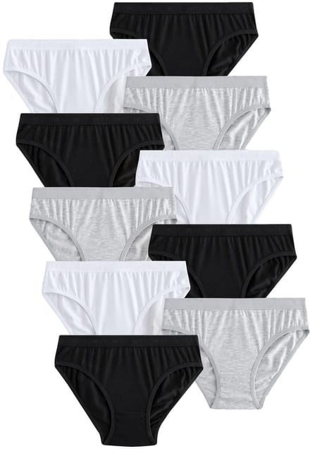 Next - Meisjes - Verpakking van 10 bikinibroekjes - Zwart