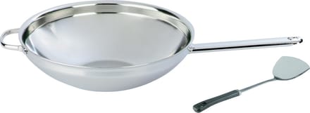 Demeyere Apollo 7 - Wok - 32 cm - Vlakke bodem - met gratis Wokspatel