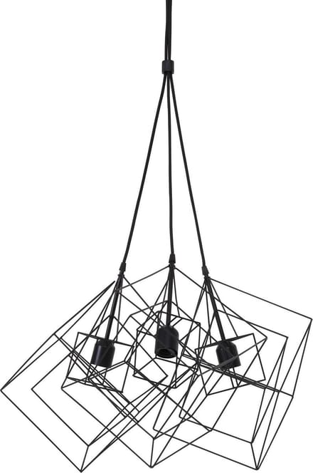 Light & Living Hanglamp Kubinka - Zwart - Ø25cm - 3L