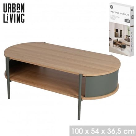 “GIGI” salontafel met nis 100×54×H36,5 cm