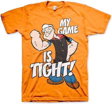 Popeye Game Is Tight T-shirt oranje