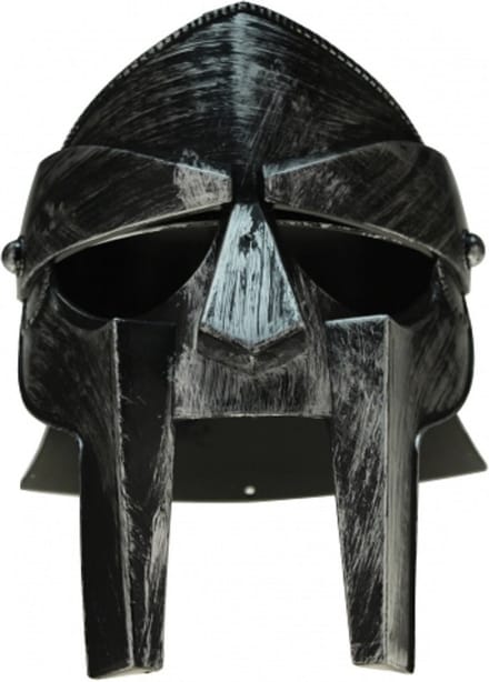 KRÜGER Gladiator helm - Zwart met vizier - Verkleedaccessoire voor volwassenen