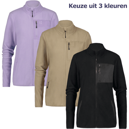 Poederbaas Four Seasons Fleece Vest - Dames - Zwart - Maat M