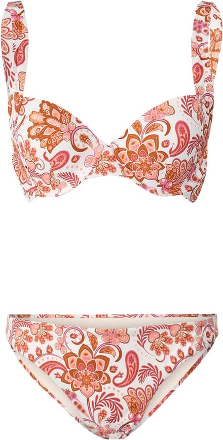Brunotti - Stefanie-Paisley - Bikini Set Snow - Bralette Bikini Set - Regular Coverage - 36D