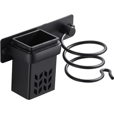 Support de rangement pour sèche-cheveux, fer à friser, lisseur, multifonction, fixation murale, accessoires de salle de bain black